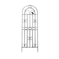 Wrought Iron Garden Trellis for Climbing Plants, Roses, and Vines - Outdoor Arch Support for Yard and Patio