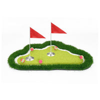 Floating Golf Chipping Practice Mat Set for Water Driving Range - Portable Golf Hitting Pad