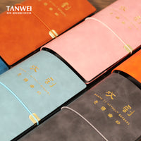 A5 Opera House Ticket Holder Multi-functional PU Leather Document Organizer with Loose-leaf Pages