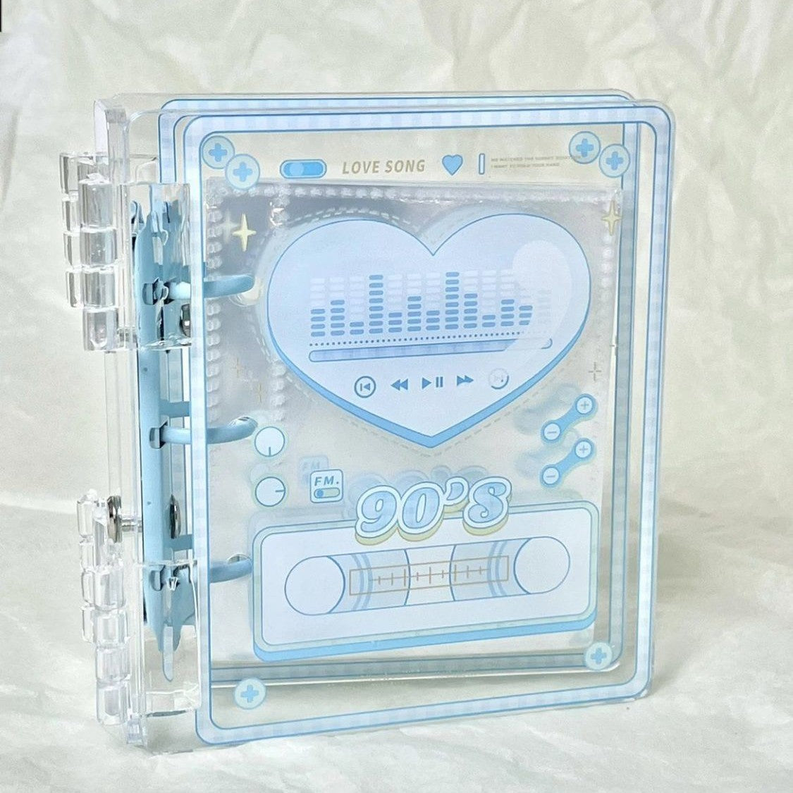 3-inch DIY Collectible Album with Acrylic Cover, Single Grid Pages for K-Pop Photocards