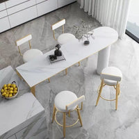 Nordic Minimalist Rock Slab Bar Table Home Island Dining Table Living Room Balcony Partition Cabinet Kitchen High Stool