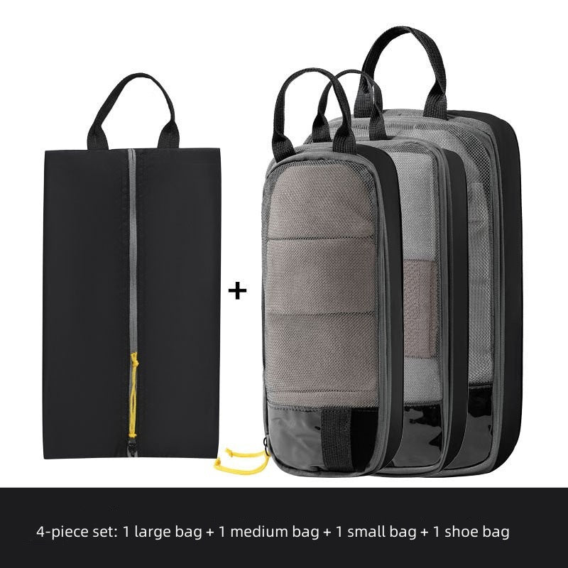 Compression Travel Packing Cubes Set for Clothes and Underwear, Space-Saving Luggage Organizer Bags