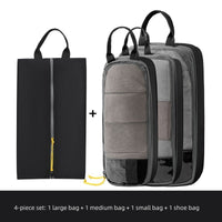 Compression Travel Packing Cubes Set for Clothes and Underwear, Space-Saving Luggage Organizer Bags
