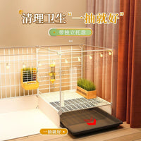 Encrypted Quail Cage Breeding Box for Chicks Ducklings Small Poultry Home Farming Observation Cage