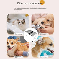Pet Grooming Hammock for Small Dogs and Cats - Detachable Bathing and Nail Trimming Restraint