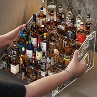 Acrylic Tiered Display Stand for Mini Liquor Bottles