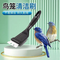 Bird Cage Cleaning Brush Stainless Steel Bird Dropping Shovel Durable Stain Removal Tool