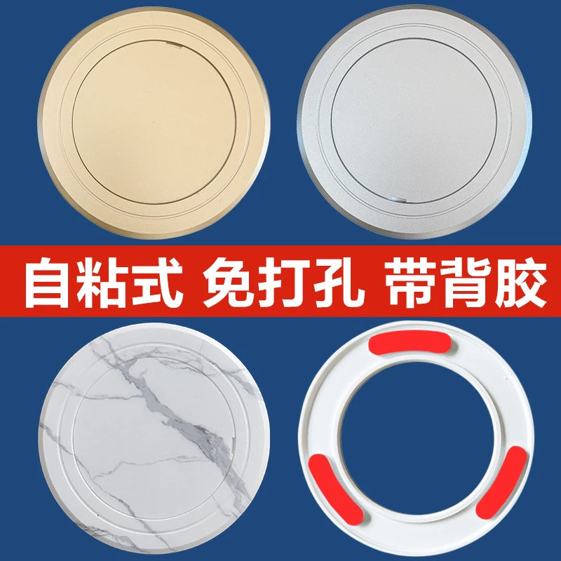 Self-Adhesive Round Access Panel Cover for Pipes and Drains, Decorative Inspection Port