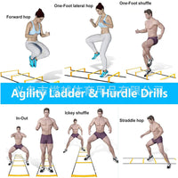 Agility Ladder and Hurdle Set for Soccer Speed Training
