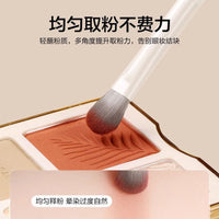 8-Piece Cloud Ceramic Eyeshadow Brush Set with Soft Bristles for Blending, Nose Contour, and Eyeliner