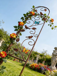 European Style Retro Iron Art Clematis Climbing Trellis for Outdoor Garden Decoration