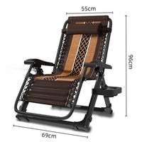 Folding Recliner Lounge Chair with Adjustable Backrest for Office, Home, and Outdoor Use
