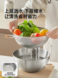 Chui Emperor 304 Stainless Steel Multi-functional Kitchen Basin for Washing, Draining, Mixing, and Dough Preparation
