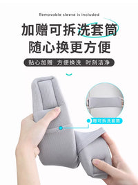 TAIHI Travel U-Shaped Neck Pillow for Airplane and Car, Latex Neck Support Cushion