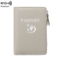 RFID Blocking Passport Holder Travel Wallet with Multiple Card Slots and Document Organizer