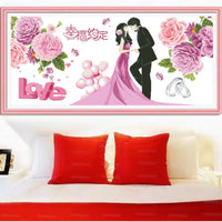 2026 New Cross Stitch Kit "Happiness Agreement" for Wedding Gift