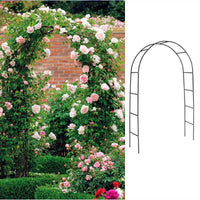 Metal Garden Arch Trellis for Climbing Plants, Roses, Clematis, and Vines