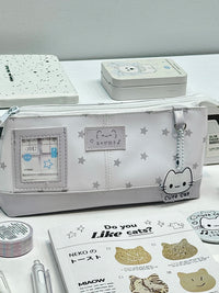 Star Pencil Case High-Value Stain-Resistant Waterproof Ins Style Student Girl Pencil Stationery Box Niche Advanced Feel
