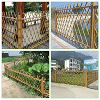Stainless Steel Bamboo-Look Garden Fence for Landscaping and Anti-Climb