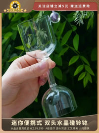Mini Crystal Singing Bowl Chime for Meditation and Relaxation