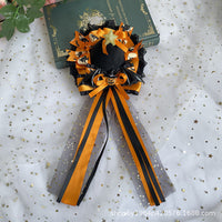 Lolita Halloween Devil Hair Clip Pumpkin Bat Bow Mini Top Hat