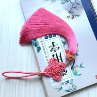 Rayon Chinese Knot Tassel with Four-Coin Charm for Festive Decor and Gifts