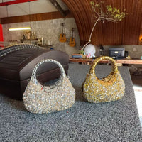 Girls' Rhinestone Acrylic Mini Handbag with Shoulder Strap