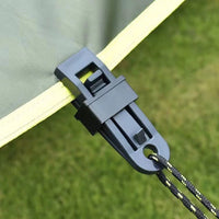 Heavy-Duty Tarp Clips for Camping Tents, Awnings, and Outdoor Covers - Windproof Rope Fasteners