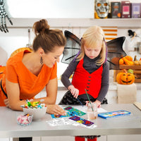 Halloween DIY Coloring Bookmarks for Kids, Trick or Treat Craft Activity