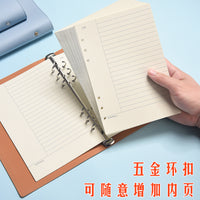 Detachable A5/A6/B5 Loose-Leaf Notebook with Soft Cover, College Student Journal, Business Thickened Notepad