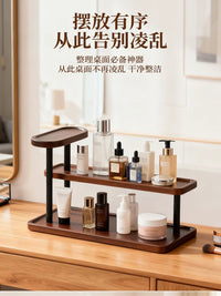 Solid Wood Desktop Display Stand for Jewelry, Perfume, Crystals, and Collectibles
