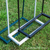 Metal Garden Arch for Climbing Plants, Roses, and Vines - Outdoor Arbor Trellis with Base