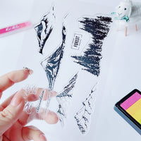 Sun and Snow Mountain Clear Silicone Stamp for DIY Crafts and Kids' Stationery