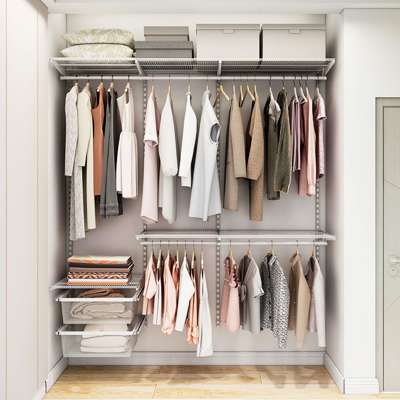 Metas 2m Open Wardrobe System for Small Apartments, Walk-in Closet Storage