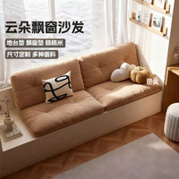Cloud Bay Window Cushion Sofa Set with Removable Washable Cover, High-Density Foam & Feather Velvet Fill