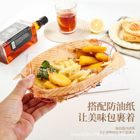 Creative Iron Art Snack Basket for Fries, Fried Chicken, and Bread