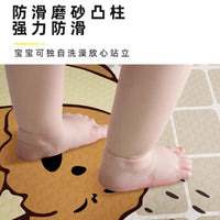 Non-Slip Bathroom Shower Mat with Suction Cups for Bathtub and Shower Stall, Kids Safety Bath Mat
