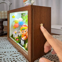 Starry Heartbeat Blind Box Display Case with Touch Light for DIY Scenes and Collectibles