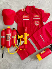 Kids' Firefighter Costume Play Set for Role Play and Performance