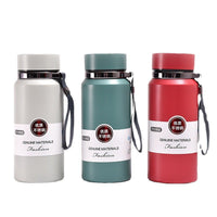 316 Stainless Steel Vacuum Insulated Water Bottle with Strap, Large Capacity Portable Sport Thermos for Outdoor Activities