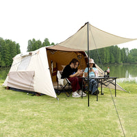 Automatic Inflatable Camping Tent with Sunshade Awning for Outdoor Travel and Beach