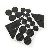 Self-Adhesive EVA Anti-Slip Furniture Pads for Tables and Chairs, Black Grid Foam Mats