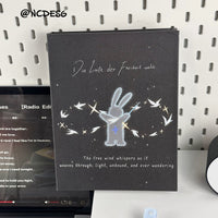 A5 Kpop Photocard Binder with 4-Pocket Pages, Dark Aesthetic Starry Sky Design, Idol Photo Album Storage