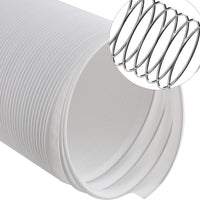 Portable AC Exhaust Hose, PP Steel Wire Reinforced, Flexible & Durable Vent Tube for Mobile Air Conditioners