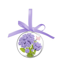 Compatible Building Blocks Flower Rose Crystal Ball Plant Set Educational Toy for Girls