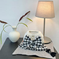 Pet Dog Christmas Houndstooth Vest for Small to Medium Dogs