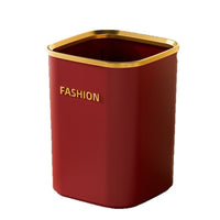 Minimalist Square Press-Ring Trash Can for Home and Office, 17L