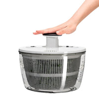 Press-Type Vegetable Spinner and Salad Dryer with Large Capacity