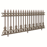 Wrought Iron Balcony Railing Outdoor Terrace Safety Fence