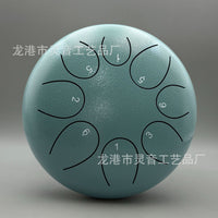 Tongue Drum for Kids and Adults - 6/8/10/12 Inch 15-Note Steel Handpan Percussion Instrument